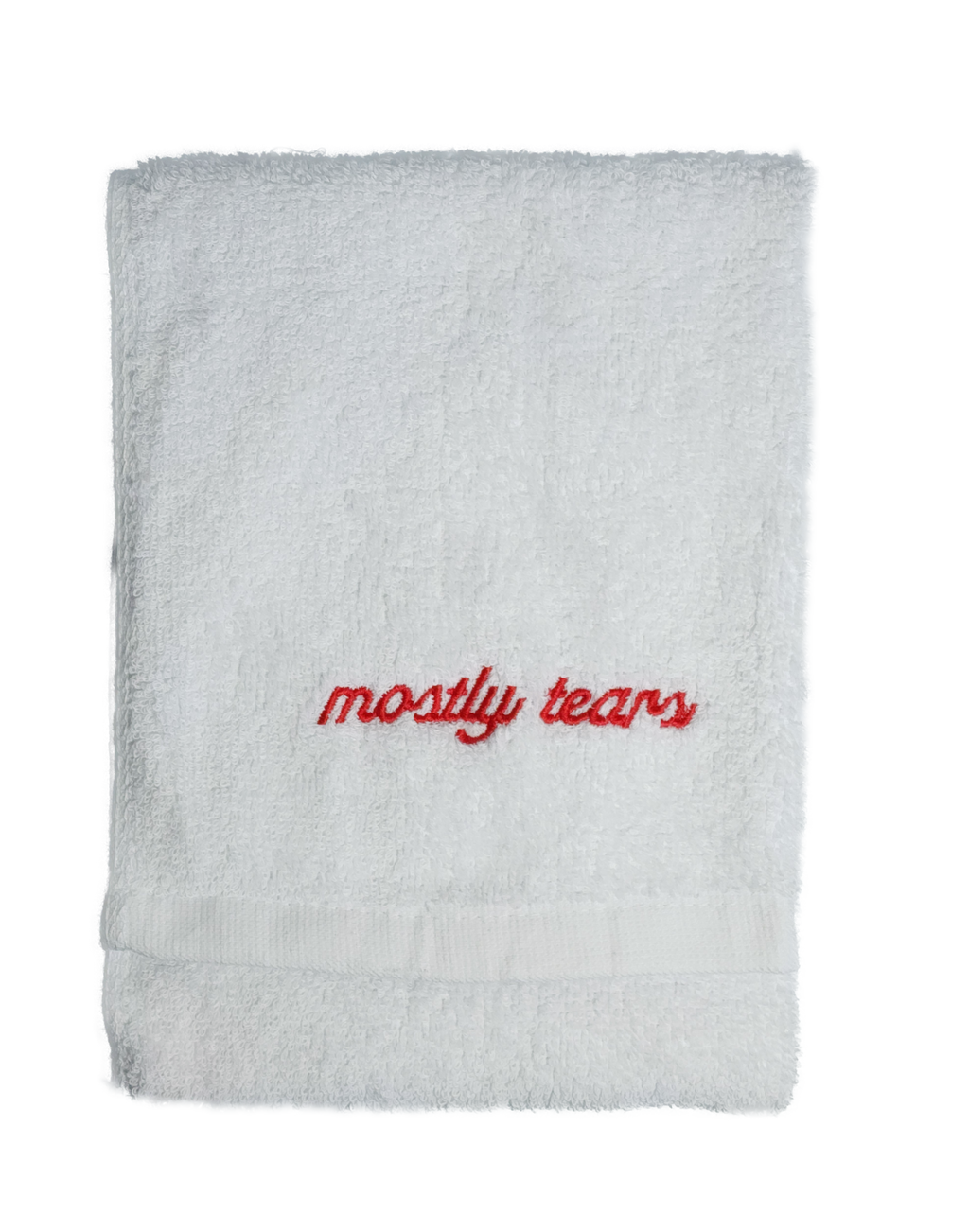 wet cheeks neck towel